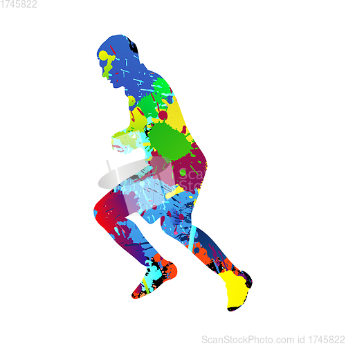 Image of Soccer (Football) Player Silhouette