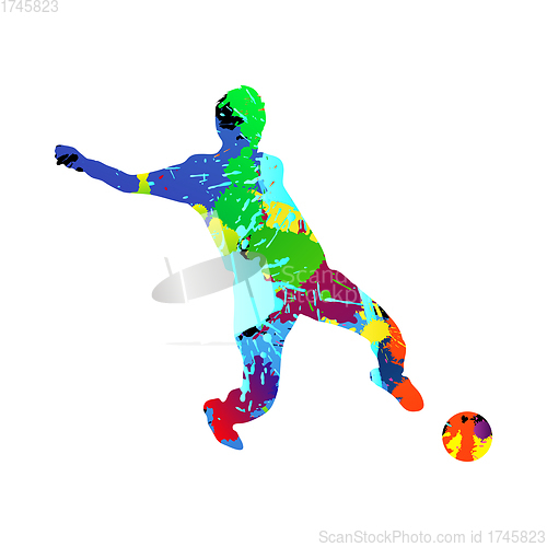 Image of Soccer (Football) Player Silhouette