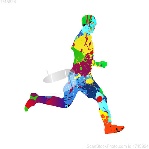 Image of Soccer (Football) Player Silhouette