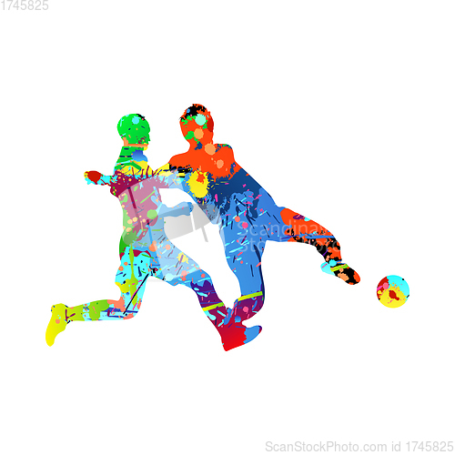 Image of Soccer (Football) Player Silhouette