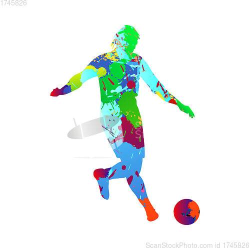 Image of Soccer (Football) Player Silhouette