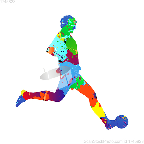 Image of Soccer (Football) Player Silhouette