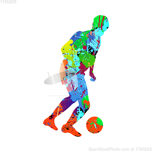 Image of Soccer (Football) Player Silhouette