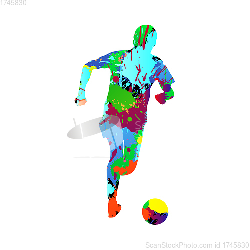Image of Soccer (Football) Player Silhouette