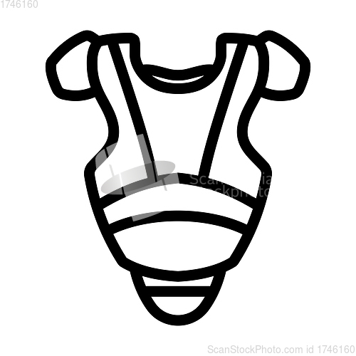 Image of Baseball Chest Protector Icon