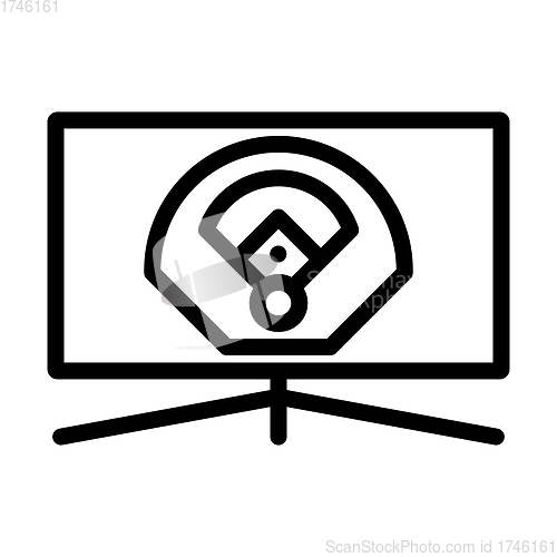 Image of Baseball Tv Translation Icon