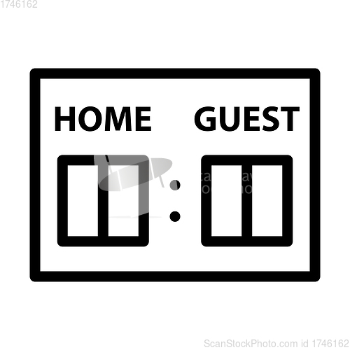 Image of Baseball Scoreboard Icon