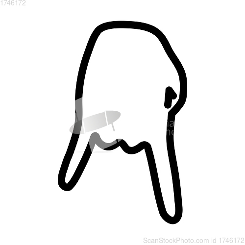 Image of Baseball Catcher Gesture Icon