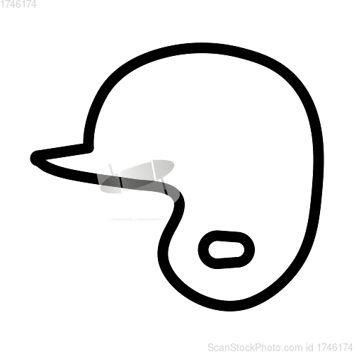 Image of Baseball Helmet Icon
