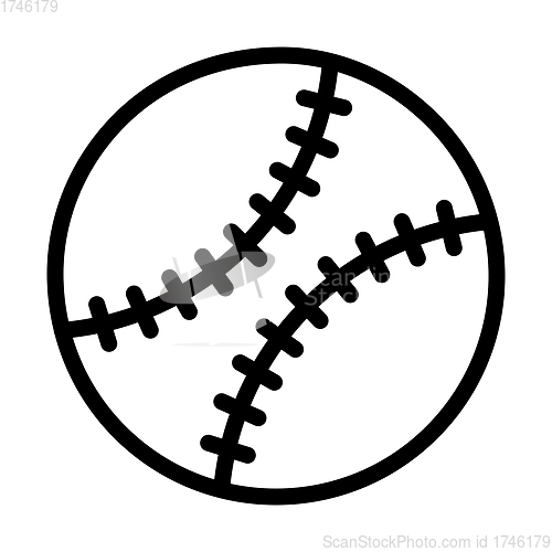 Image of Baseball Ball Icon