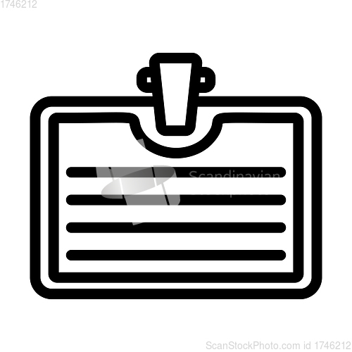 Image of Icon Of Badge With Clip