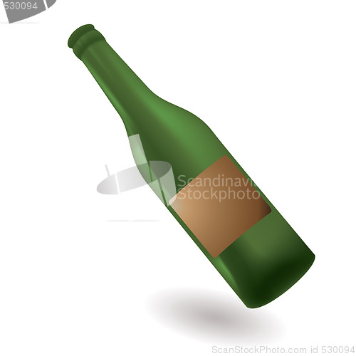 Image of green glass bottle