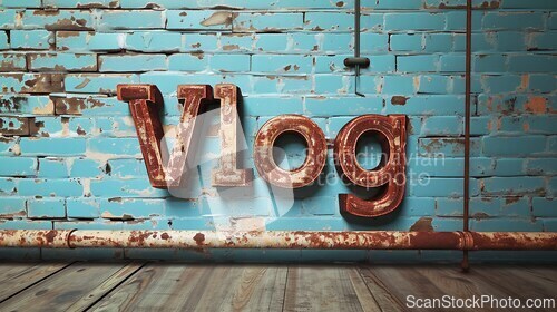 Image of Onyx Crystal Vlog concept creative art poster.