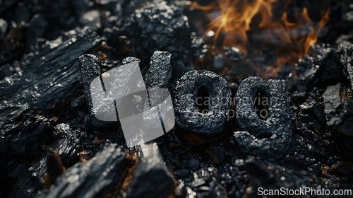 Image of Coal Vlog concept creative art poster.