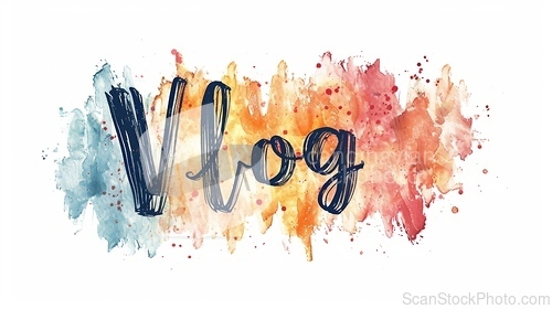 Image of The word Vlog created in Copperplate Calligraphy.