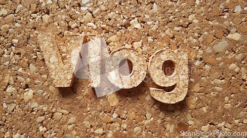 Image of Cork Vlog concept creative art poster.