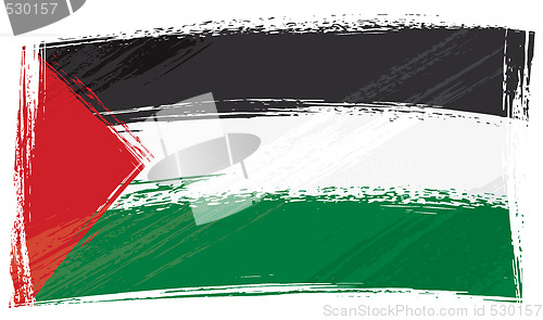 Image of Grunge Palestine flag