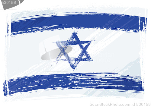 Image of Grunge Israel flag