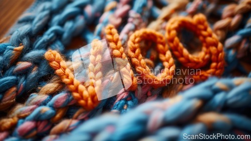 Image of Wool Vlog concept creative art poster.
