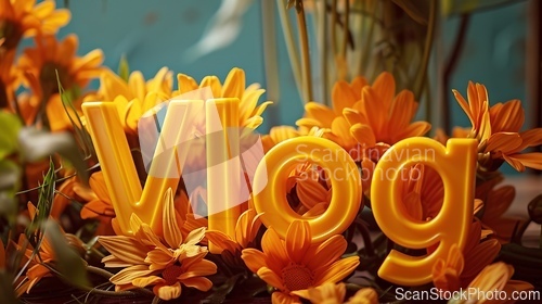 Image of Yellow Vlog concept creative art poster.