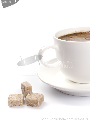 Image of coffee cup and sugar