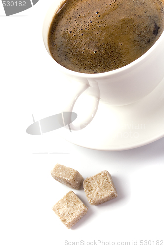 Image of coffee cup and sugar