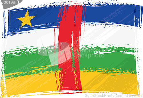 Image of Grunge Central African Republic flag