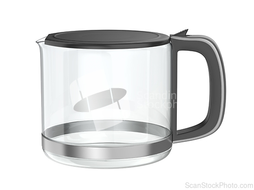 Image of Empty glass jug for coffee or tea
