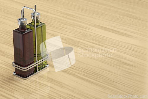 Image of Olive oil and red wine vinegar