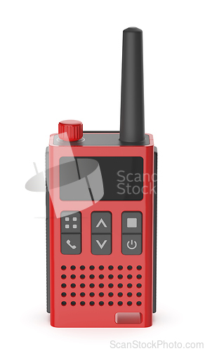 Image of Red modern walkie talkie