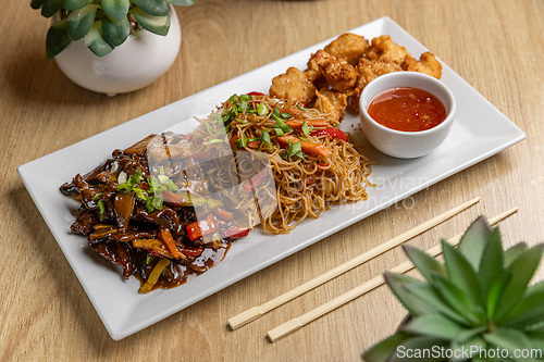 Image of Delicious Asian noodle dish
