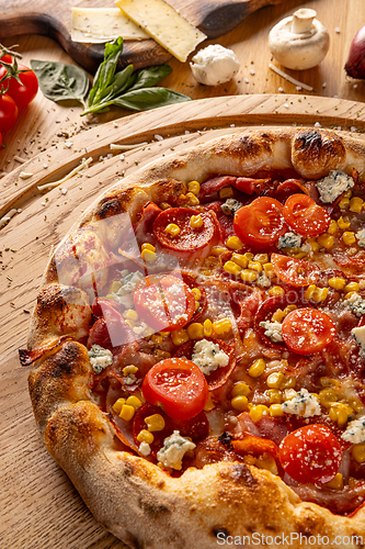 Image of Gourmet Italian pizza
