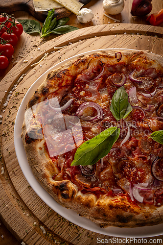 Image of Delicious homemade pepperoni pizza