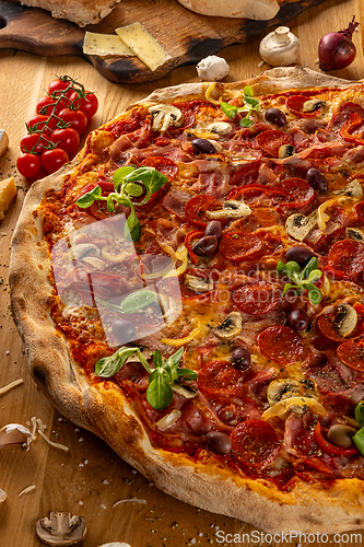 Image of Gourmet italian pizza