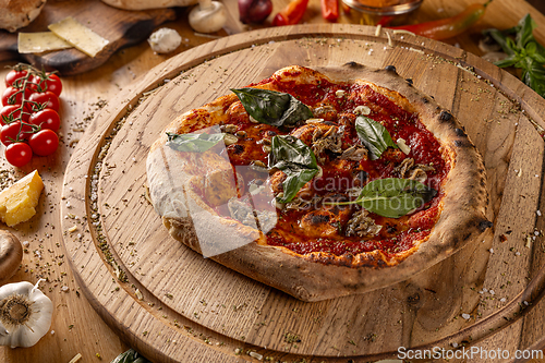Image of Fresh delicious Italian pizza