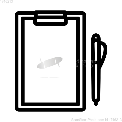 Image of Icon Of Tablet And Pen