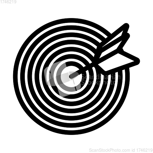 Image of Icon Of Target With Dart