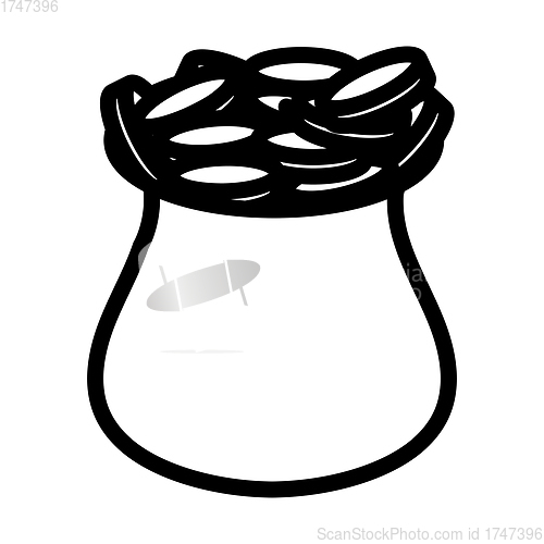 Image of Open Money Bag Icon