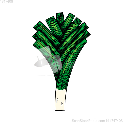 Image of Leek Onion Icon
