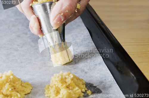 Image of Preparing biscuits