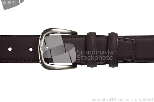 Image of Brown leather belt