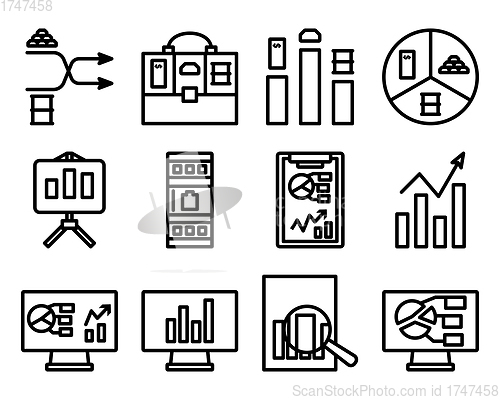 Image of Analytics Icon Set