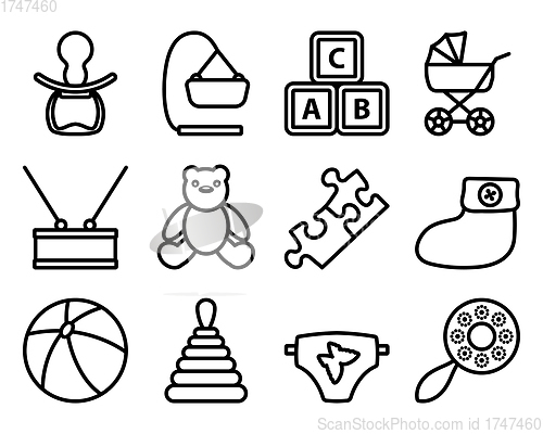 Image of Baby Icon Set