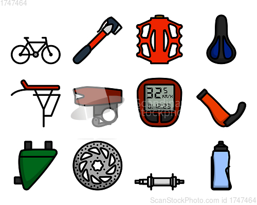Image of Bike Icon Set
