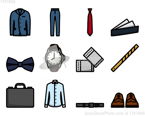 Image of Clothes Icon Set