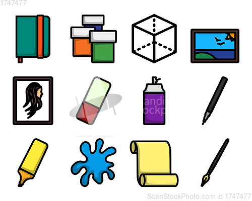 Image of Painting Icon Set