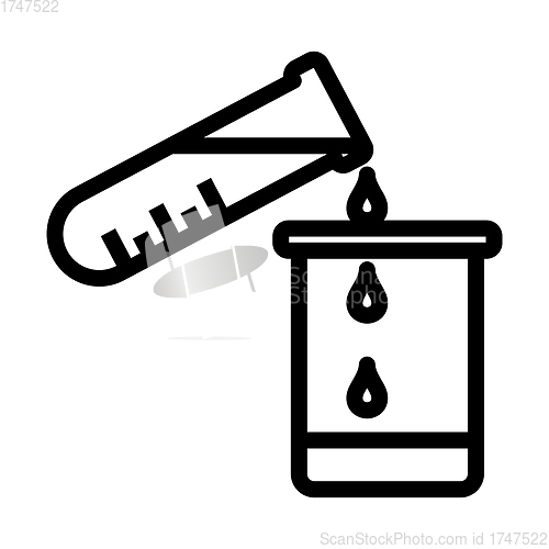 Image of Icon Of Chemistry Beaker Pour Liquid In Flask