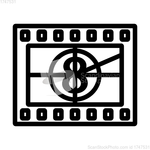 Image of Movie Frame With Countdown Icon