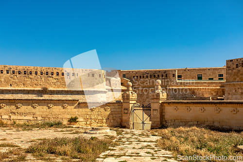 Image of Fort Saint Elmo guarding the entrance to Valletta's harbors, Valletta Malta