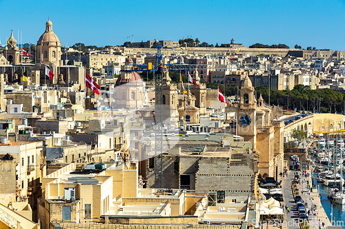 Image of Ancient city of Birgu exhibiting traditional architecture and historic churches in Malta
